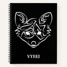 白黒トライバルキツネ