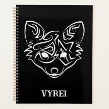 白黒トライバルキツネ