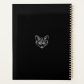 白黒トライバルキツネ プランナー手帳 (裏面)