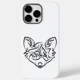 白黒トライバルキツネ Case-Mate iPhone 14 PRO MAXケース