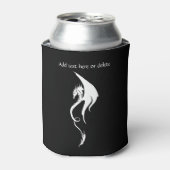 白黒トライバルドラゴン 缶クーラー (缶正面)