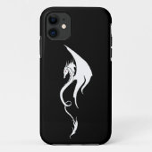 白黒トライバルドラゴン Case-Mate iPhoneケース (裏面)