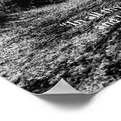 白黒トレイントラック諺聖なる書物、 経典 ポスター (角)