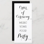 白黒トレンディーの式の順序 プログラム (正面/裏面)