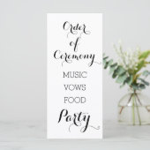 白黒トレンディーの式の順序 プログラム (スタンド正面)