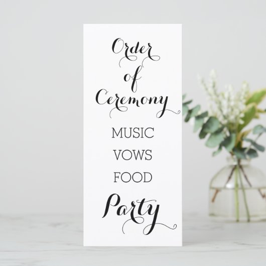 白黒トレンディーの式の順序 プログラム (スタンド正面)