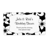 白黒トロピカルウォーターカスタマイズボトル – it! ラベル (正面)