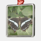白黒トロピカルバタフライオーナメント メタルオーナメント (左)