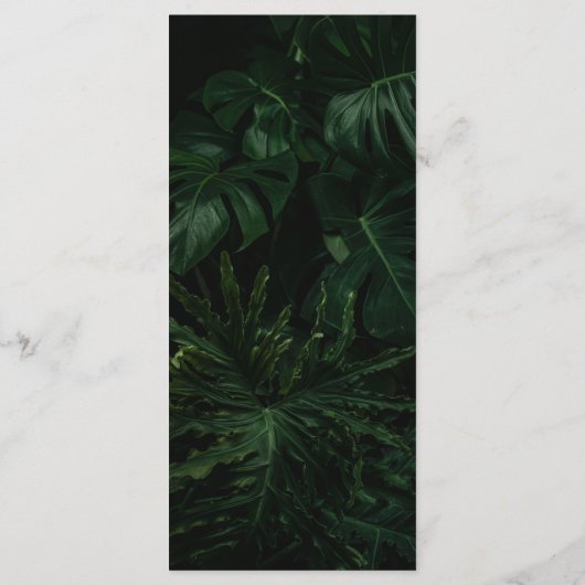 白黒トロピカルモンステ結婚ラのメニュー メニュー (裏面)