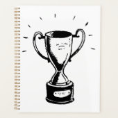 白黒トロフィースパイラルプランナー プランナー手帳 (正面)