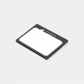 白黒トークバブル名前をカスタムする ポストイット (アングル)