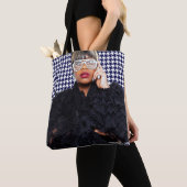 白黒トートバッグ トートバッグ (クローズアップ)