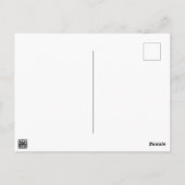 白黒ドイツのハーフティンバーハウスパターン ポストカード (裏面)