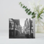 白黒ドイツの村はがき ポストカード (スタンド正面)