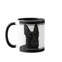 白黒ドイツ黒羊飼い名前をカスタムする