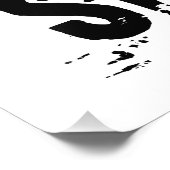 白黒ドイツ"ハッピーバースデー"リノカット フォトプリント            (角)