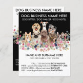 白黒ドッグウォーカーペットグルーミング (正面/裏面)