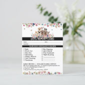 白黒ドッグトリマーレポートカード (スタンド正面)