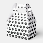 白黒ドッグポープリントパターンカスタム フェイバーボックス (裏面サイド)