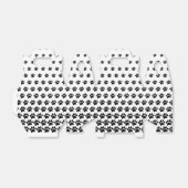 白黒ドッグポープリントパターンカスタム フェイバーボックス (折り畳みなし)