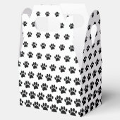 白黒ドッグポープリントパターンカスタム フェイバーボックス (オープン)