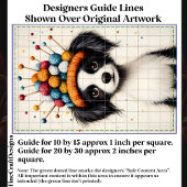 白黒ドッグ糸ボールハットCY1デコページ 薄葉紙