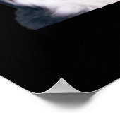 白黒ドッグ顔 ポスター (角)