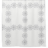 白黒ドットシャワーカーテン シャワーカーテン (正面)