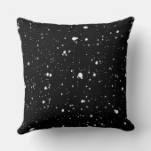 白黒ドットパターンシンプルアート クッション (裏面)