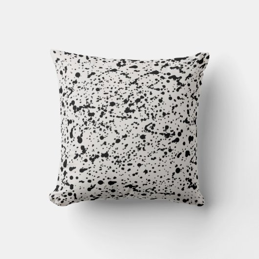 白黒ドットパターン クッション (正面)