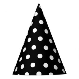 白黒ドットパーティー帽子 パーティーハット