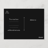 白黒ドット&シルバーフェイクきらめくリップイベント ポストカード (裏面)