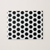 白黒ドット・パターン ジグソーパズル (横)