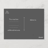 白黒ドット&フェイク金ゴールドきらめくリップイベント ポストカード (裏面)