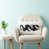 白黒ドラゴンのドラゴン ランバークッション (椅子)