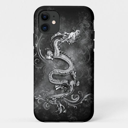 白黒ドラゴンの箱 Case-Mate iPhoneケース (裏面)