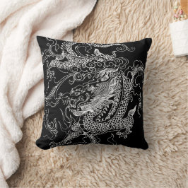 白黒ドラゴン クッション
