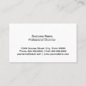 白黒ドラマープロフェッショナル名刺 名刺 (裏面)