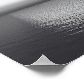 白黒ドルフィントロピカルプリントアート ポスター (角)