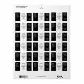 白黒ドロッパーモダンボトルラベル ラベル (フルシート)