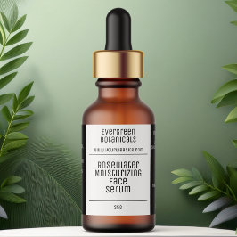 白黒ドロッパーモダンボトルラベル ラベル