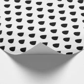 白黒ドロップ ラッピングペーパー (角)