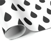 白黒ドロップ ラッピングペーパー (ロールコーナー)