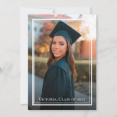 白黒ドーナツと度写真卒業 招待状 (裏面)