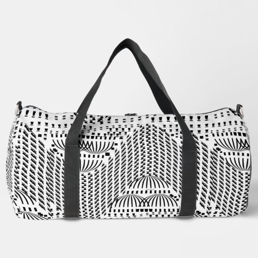 白黒ドーム ダッフルバッグ (正面)