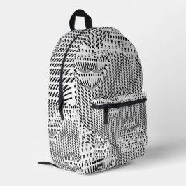 白黒ドーム プリントバックパック