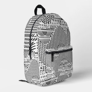 白黒ドーム プリントバックパック