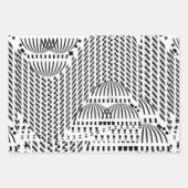 白黒ドーム ラッピングペーパーシート (正面)