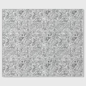 白黒ドールスクライブルギフト紙 ラッピングペーパー (フラット)