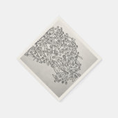 白黒ナプキン スタンダードカクテルナプキン (角)